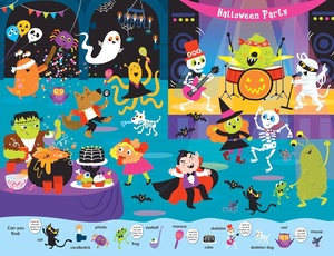 Ricerca di libri audio divertenti di Halloween per dolcetti o scherzetti, fantasmi, ghoul, vampiri, streghe, gatti e altro, libretto audio a 30 pulsanti - Product Image 3