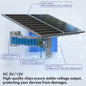 TecDeft Solar câmera 4G cartão sim Fazenda Ao ar livre auto movimento faixa ptz cctv alerta IP 8MP 4k vigilância câmera de segurança sem fio - Product Image 4