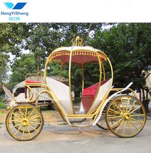 فيكتوريا الذهبي سندريلا عربة حصان/الزفاف buggy/التقليدية الأمريكية عربة - Product Image 2