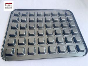 Bandeja antiadherente de acero al carbono para hornear mini muffins cuadrados con 48 cavidades, tipo Brownie Bites, ecológica y multicapa. - Product Image 3