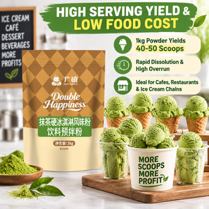 Polvere per Gelato Matcha Commerciale 1kg, Premiscela Istantanea per Gelato al Tè Verde per Negozi di Bubble Tea e Caffetterie - Product Image 4
