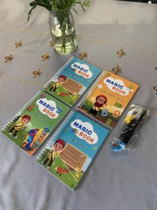 Livre de groove magique coulé <span class=keywords><strong>arabe</strong></span> pour enfants livres d'entraînement à <span class=keywords><strong>l</strong></span>'écriture réutilisables ensemble d'apprentissage éducatif livres de calligraphie avec stylo - Product Image 2