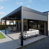 LongTai Excellent Moderne Jardin Terrasse Terrasse Pavillon Réglable Extérieur Motorisé Bioclimatique Persienne En Aluminium Gazebo Pergola
