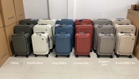 Valise à roulettes PC Bermas, ouverture frontale, grande capacité, 20 pouces, embarquement, avec serrure TSA et poche pour téléphone