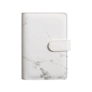 Organizador de cuero PU <span class=keywords><strong>a5</strong></span>, carpeta de <span class=keywords><strong>6</strong></span> anillas, ahorro de efectivo, sobre, planificador económico, carpeta de mármol a6 - Product Image 5