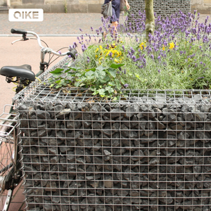 تصميم زخرفي لحديقة ملحومة قبل سلة التراب المجلفن البستنة قفص الحجر الجدار - Product Image 4