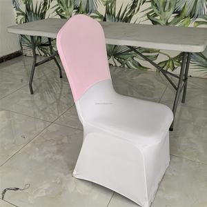 Wholesale Royal Blue Spandex Elastic Stretch <b>Chair</b> <b>Covers</b> <b>for</b> <b>Wedding</b> Banquet Party Events Custom Printed Half Back <b>Chair</b> <b>Cover</b> - Product Image 3