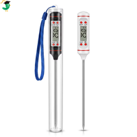Thermomètre alimentaire numérique avec sonde longue, thermomètre de cuisine à lecture instantanée pour la cuisson, les bonbons, la viande, le barbecue, la mesure de la température des liquides