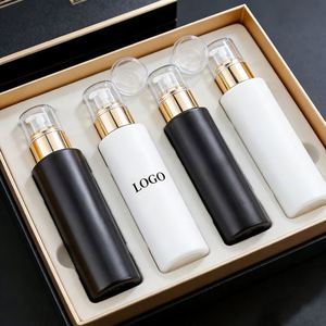 Manufacturer Direct Black Glass Bottle with Silk Screen Printing Customizable Empty Container with <b>Pump</b> for Beauty Products - Product Image 3