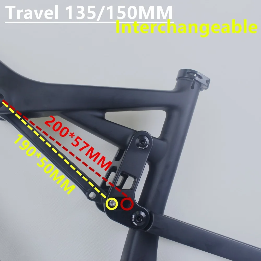 New Full Suspension carbon frame all Mountain Bike AM carbon fiber Frame MTB disc brake 27.5/29er 148/142*12 boost bicycle FM10