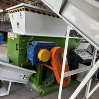 Déchiqueteuse de palettes en plastique haute performance, déchiqueteuse industrielle à un seul arbre pour le recyclage du plastique