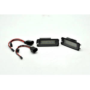 Ailead Standard 2PCS No Error Accessoires de voiture Lampe de plaque d'immatriculation LED pour VW Amarok EOS GOLF V GOLF IV LUPO New Beetle Passat - Product Image 4