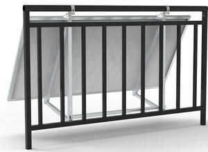 مثلث قابل للتعديل قوس شرفة الألومنيوم 20 درجة-55 درجة الميل للألواح الشمسية للاستخدام السكني ترايبود شمسي أسود شرفة - Product Image 5