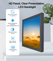Monitor táctil capacitivo de Marco abierto de 15 pulgadas Monitor LCD Led Hdmi integrado o montaje en pared Monitor de pantalla táctil marco abierto