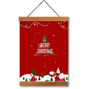 Affiche enroulable en bois durable, vinyle polyester, graphique personnalisé avec <span class=keywords><strong>d</strong></span>écoration magnétique, bannière suspendue - Product Image 2