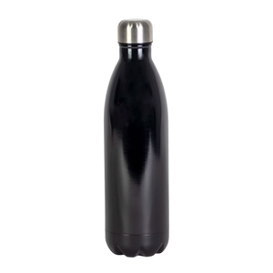 Black Stainless Steel Vacuum Tumbler Insulated Water Bottle Portable Straight <b>Cup</b> for Travel Gym Outdoor - Product Image 1