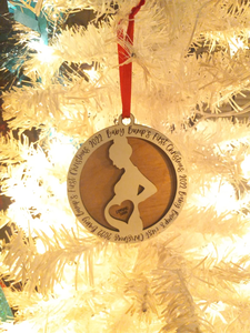 Baby Bumps First Christmas Ornament Annonce de <span class=keywords><strong>grossesse</strong></span> Baby Bump Ornament for Mommy to be - Product Image 2