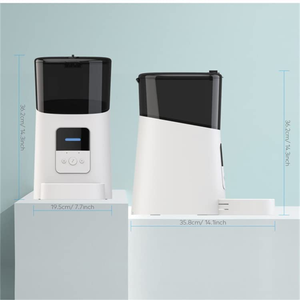 Label Automatic <b>Smart</b> Pet Feeder <b>Camera</b> Remote Control Charge Plastic 6L Capacity Cat Dog Food Dispenser Water - Product Image 4