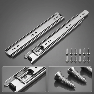 Meilong - Rieles de Hierro Modernos para Cajones, con Rodamientos de Bolas, para Muebles de Dormitorio, Baño y Comedor, de Alta Capacidad de Carga, Más Vendidos - Product Image 1