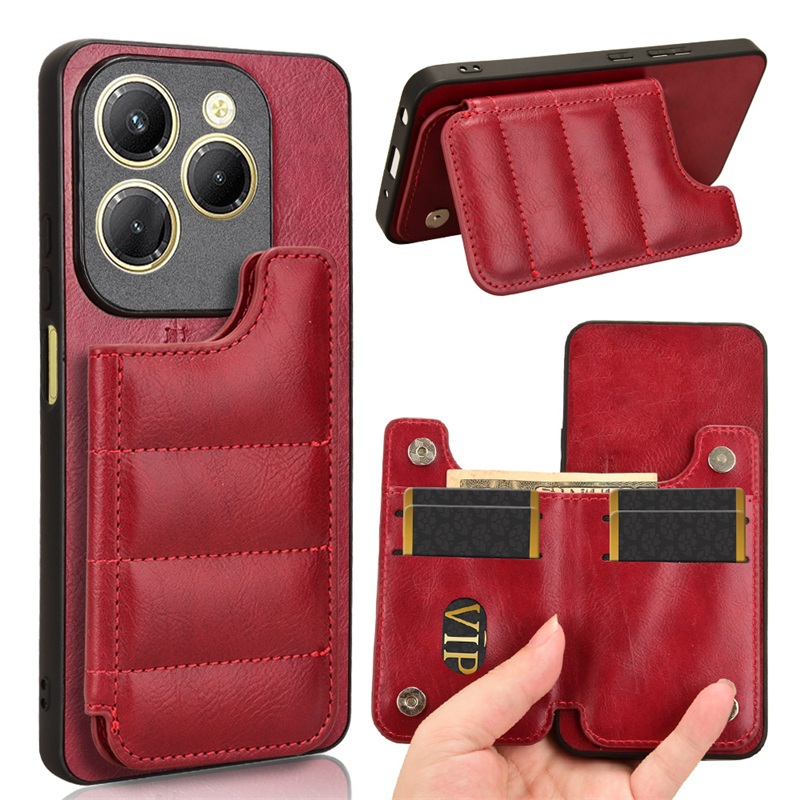 Étui + porte carte &amp; rouge