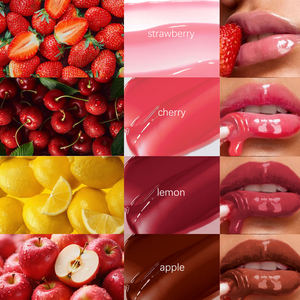 Brillo Labial Vegetariano con Péptidos en Tubo Exprimible, Brillo Labial Hidratante con Aroma Frutal, Brillo Labial Personalizable - Product Image 1