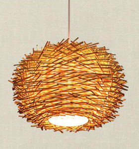 Lampadario Moderno di Lusso in Rattan di Bambù per Ampio Soggiorno - Product Image 3
