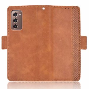 Retro hebilla <span class=keywords><strong>Flip</strong></span> cartera Funda de cuero para <span class=keywords><strong>Samsung</strong></span> Galaxy Z Fold2 5G - Product Image 5