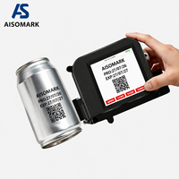 Imprimante de codage à jet d'encre rechargeable Aisomark, mini, à commande par bouton-poussoir, fonctionnement manuel, nouvelle, portable, pour emballages Flex/Egg, code de date