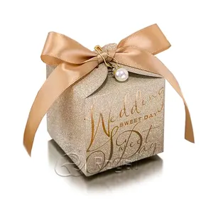 Mooie Bruiloft Snoepdozen Papier Geschenkverpakking Huwelijksfeest Geschenken Voor Gasten