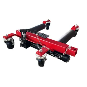 Portable Manual 1500 LBS Hydraulic Car Wheel Dolly Vehicle Tire Lift Jack For Auto Repair Moving Mover