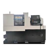 Tour CNC de type suisse haute précision SM205 avec alimentation automatique de barres, 2 broches