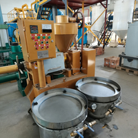 Máquina de Extracción de Aceite de Maní de 1-10 TPD con Tostador Eléctrico, Transportador y Prensa-Filtro, Máquina Todo en Uno para Molinos de Aceite de Pequeña Escala