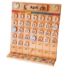 Montessori Enfants Éducation Précoce <span class=keywords><strong>Calendrier</strong></span> Météorologique <span class=keywords><strong>en</strong></span> <span class=keywords><strong>Bois</strong></span> pour Enfants Cadeaux - Product Image 1
