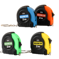 Llavero con mini cinta métrica impresa con logotipo personalizado, resistente, para decoración de fiestas, regalos, herramientas de bolsillo, venta al por mayor para tiendas y proveedores.