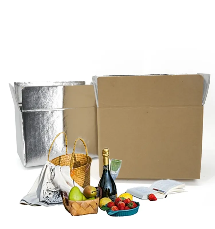 Caixa de papel do cartão impresso do logotipo personalizado, caixa isolada reciclável do papelão para alimentos congelados