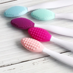 Outils de nettoyage beauté personnalisés, brosse de massage double face pour points noirs, brosse de lavage nasal en silicone, brosse pour le nez. - Product Image 6