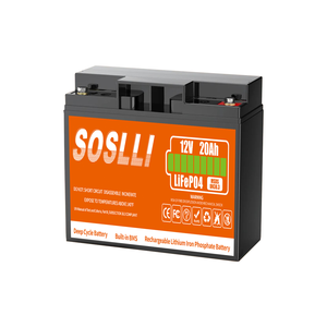 แบตเตอรี่ลิเธียมไอออนพลังงานแสงอาทิตย์12V แบตเตอรี่ลิเธียมไอออน20Ah Lifepo4 12V สำหรับระบบพลังงานแสงอาทิตย์12V - Product Image 1