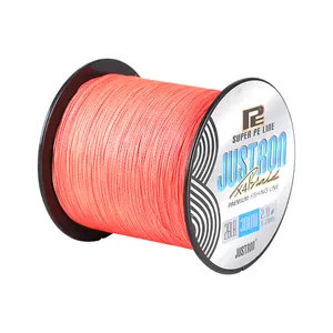 JUSTRON Braided Top Line Fishing 4/8/9 Strands OEM/ODM Multicolor Kuwaiti Fishing Line