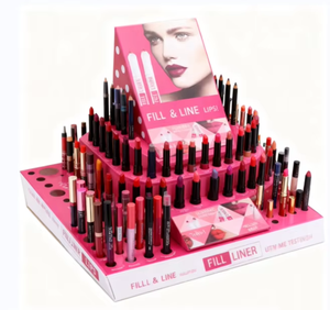 Косметическая подставка для помады, складная, из картона, для прилавка, PDQ, для промоакций в магазине, красочная, для демонстрации косметики - Product Image 2