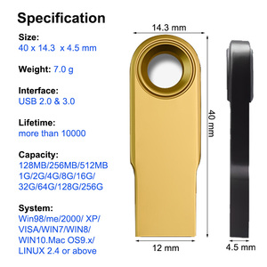 Precio al por mayor 128GB Gratis Láser Logo Pendrive Memoria Flash 64GB 32GB Promocional Mini Custom Metal <span class=keywords><strong>Usb</strong></span> Flash Drive - Product Image 6