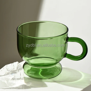 Ensemble de tasses en <span class=keywords><strong>verre</strong></span> polyvalentes avec poignée et couvercle résistants à la chaleur, <span class=keywords><strong>verre</strong></span> borosilicate, facile à ranger et à nettoyer, idéal pour un usage quotidien - Product Image 3