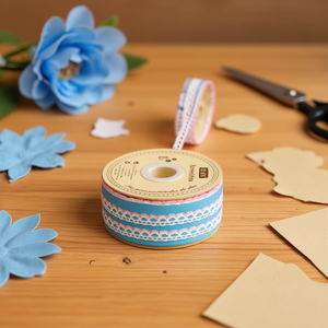 Nastro Decorativo in Pizzo ILAN 1,2 Cm X 35 M Rosa per Artigianato - Product Image 2