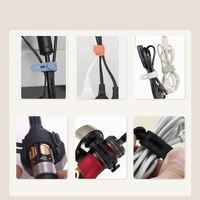 Sangles de câble en silicone organisateur de fil réutilisable pour chargeur de téléphone écouteurs cordons d'ordinateur-accessoires de téléphone portable