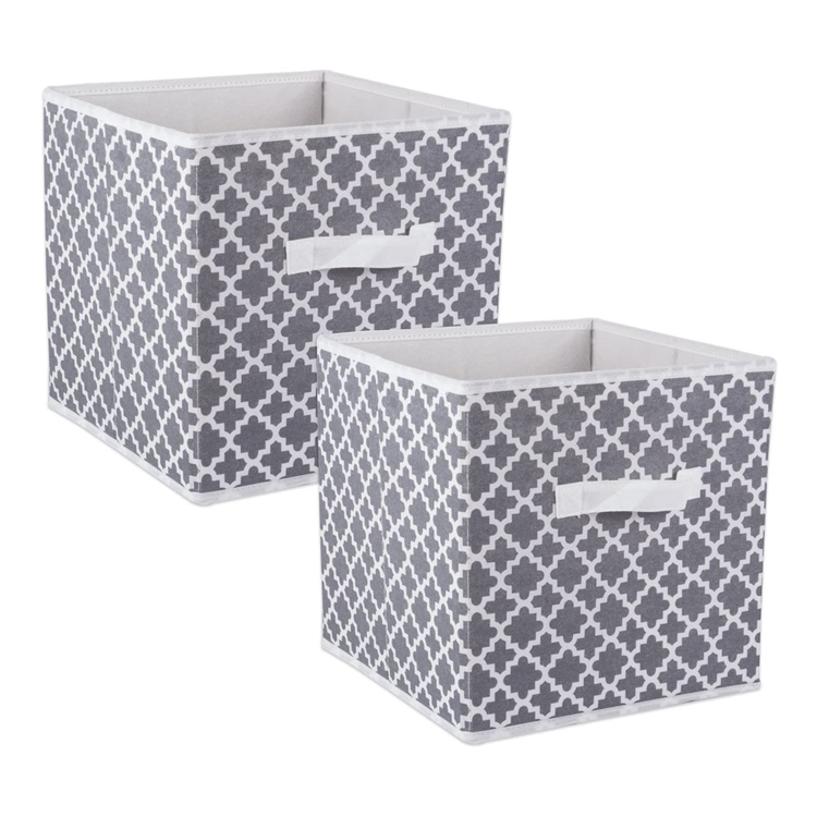 Cube de rangement pliable en tissu, Non tissé, boîte de rangement décorative de haute qualité pour vêtements