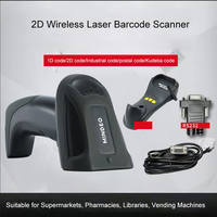 Scanner de codes QR d'occasion, vérificateur de prix, capteur CMOS, interface COM, scanner de codes-barres portable Mindeo CS3290 1D/2D, portée de 100 m