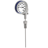 Thermomètre bimétallique numérique industriel en acier inoxydable WIKA série 55 modèle 55/S55 WIKA 4 pouces