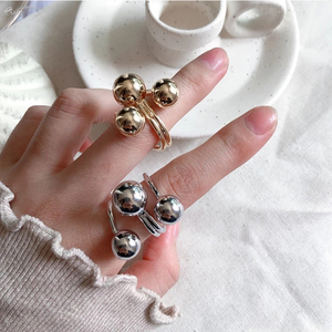 Hiphop Trendy <strong>Resizable</strong> Gold and Silver <strong>Rings</strong> for Women and Girls - Product Image 6
