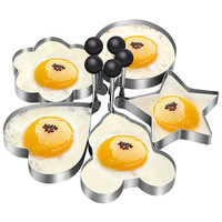 Moule en métal pour œufs (omelette, pochés, frits) et gâteaux, ustensile de cuisson en acier inoxydable pour la maison, vente en gros, DIY