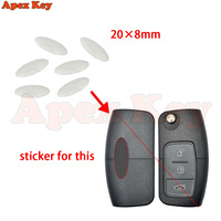 Pegatina de Repuesto para Emblema de Llave Inteligente de Aleación de Aluminio, Conector de Botón para Edge, Explorer, Kuga, Mustang, Fusion