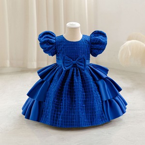 Vestido de Princesa con Lazo de Satén para Niñas, Estilo Nuevo TT210, para Primer Cumpleaños, Navidad, Halloween - Product Image 4
